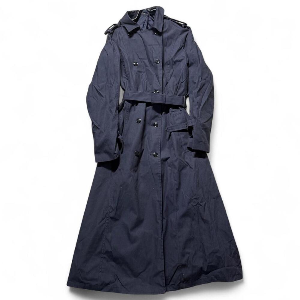 2000s navy blue 47 trench